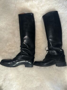 Ariat Black Tall Lace-Up Riding Boots